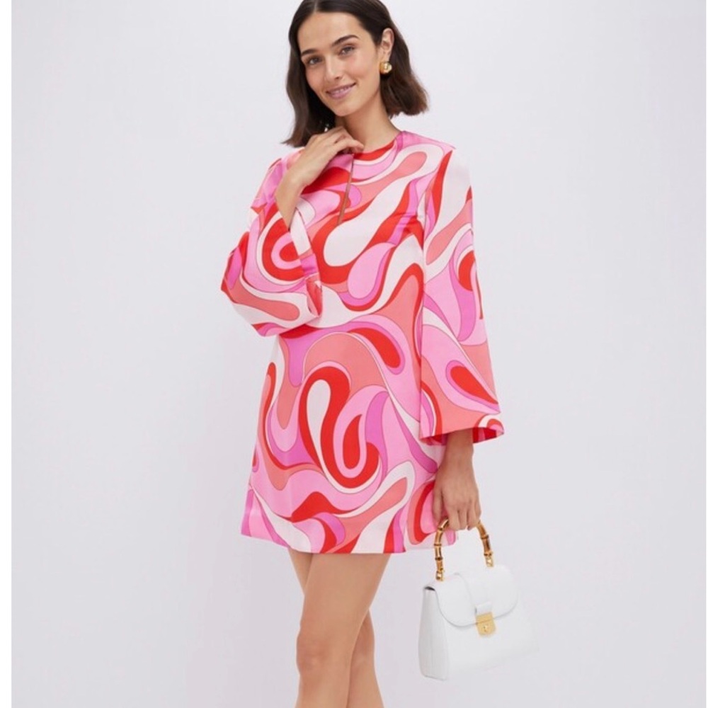 Tuckernuck Hyacinth House Pink Mod Geo Mitzi Mini Dress